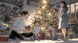 仲良し親子の楽しいクリスマス | 3361659-13613