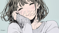 「うふふ」と微笑んでいる若い女性 | 3384847-12889