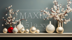 メリークリスマス：ミニマルアート（Minimalism）的表現の背景画像 | 3400227-2706