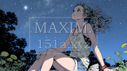 星空を眺めている若い女性｜3585460-10296