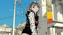 誰かを尾行している女性（ストーカー？）