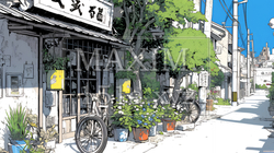 昭和感のあるレトロな店構え | 3456253-7062