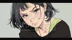 嫉妬の表情を浮かべる若い女性 | 3477264-17116