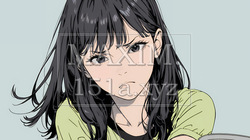 Noという表現を思いっきり顔に表しているる女性｜3520686-10985