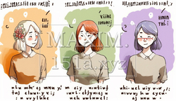ちょっと牽制し合っている仲の良い女友達