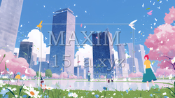 大都市のビル街（ポップでキュートな表現） | 3607643-11522