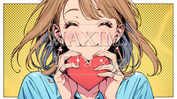 手指でハートサインを作っている若い女性 | 3621710-8372