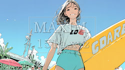 若い女性の海水浴場監視員（ライフガード） | 3661546-6132