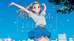 嬉しくて楽しくて飛び跳ねている若い女性 | 3664706-5075