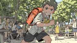 元気に駆け回っている小学生の男の子 | 369641-8359