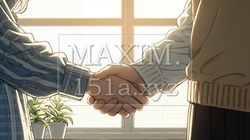 握手をしているビジネスパーソンたち | 3706140-12065