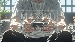 ゲームに集中する男性の手元｜コントローラーを握る若い男性のライフスタイルイメージ | 3735361-17650