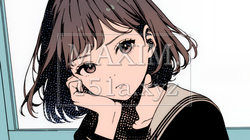 「つまんないの」と不貞腐れている制服を着た女子高生 | 3760583-14439