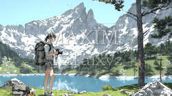 一人で撮影旅行に来ている若い女性 | 3812135-7284