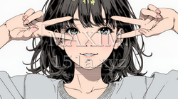 あっかんべー：舌を出して思いっきり相手を馬鹿にしている様子 | 3825097-12211