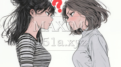 互いに相手の意見を十分に理解できないまま対話を続ける二人のビジネスウーマン | 3827068-8920