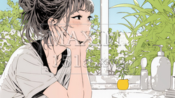 洗面所で朝の洗顔をする女性 | 3853277-16876