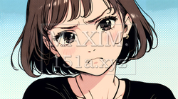 嫌悪の表情を浮かべている若い女性 | 3885515-13969