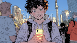 スマホの画面を見て驚いている若い男性 | 3900333-7620