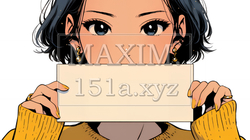 何も描いていないメッセージボードを掲げる若い女性 | 3928718-6828