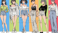決めポーズをしている若い女性たち | 3948360-12050