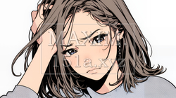 戸惑いの表情の若い女性：困惑した微妙な感情を浮かべた女性 | 3952397-14016