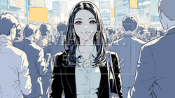 ビジネスフェアに参加しているビジネスウーマン | 3959976-13345