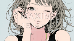 楽：リラックスした顔をしている若い女性 | 3965387-5677