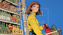 スーパーマーケットで買い物をしている女性 | 3965942-9205
