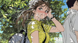 恥ずかしがって顔を赤らめている女性（異性を意識して？） | 3975540-7664