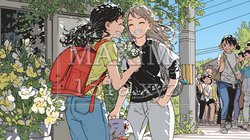 道端で会話を楽しむ若い主婦たち（ママ友たち） | 3985998-16817
