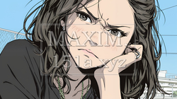 嫌悪の表情を浮かべている若い女性 | 4010643-13965