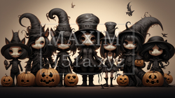 少し怖くてかわいらしいハロウィン用のイラスト | 4027938-18917