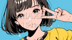 笑顔でピースサインを見せる若い女性 | 4044108-14268