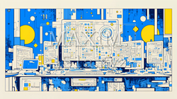DX・AI・クラウドで進むデジタルトランスフォーメーション｜データネットワークのビジネスコンセプト | 4100366-17330