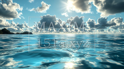 南国の透明な海と青い空：実写風 | 4100506-8492
