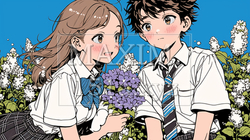 青春まっただ中の初々しいカップル、新婚夫婦