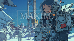 月面（宇宙）基地で作業をしている人たち | 4131076-8352