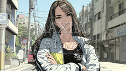 意地悪そうな（攻撃的な）顔をしている若い女性 | 4203439-7558