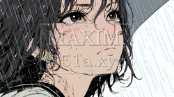 雨の中で泣いている若い女性｜4284931-9264