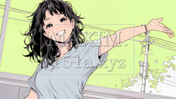 両手を広げて歓迎・驚きの仕草をしている若い女性 | 4221312-14601