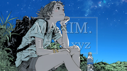 星空を眺めている若い女性｜4610535-10329