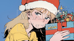 クリスマスプレゼントと少女：このプレゼントは私のものよ！_