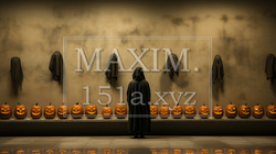ハロウィンの基本的要素を捉えたミニマルアート（minimalism）な表現：精緻CG | 4289555-1030