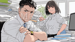 ミスした部下を叱責している上司 | 4324421-8137