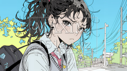「はぁ？」と呆れた表情をしている女子高生 | 4368761-14472