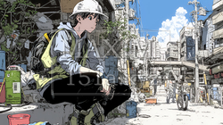 建築現場の作業員 | 4374174-7848