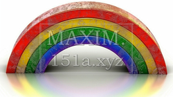 LGBTを意識した虹