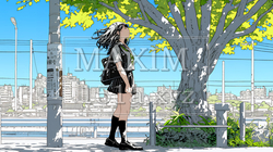 未来に向かって歩き出す女子高生 | 4409730-15071