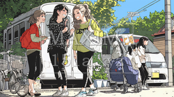 道端で会話を楽しむ若い主婦たち（ママ友たち） | 4418271-16829